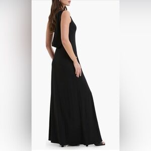 Marcella Laurel Sleeveless Black Maxi Dress Large NWT lots of stretch!